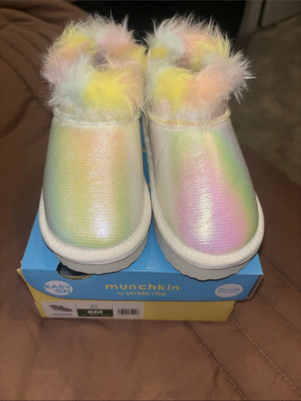 Munchkin by Stride Rite Baby Shoes - Silver (8M)